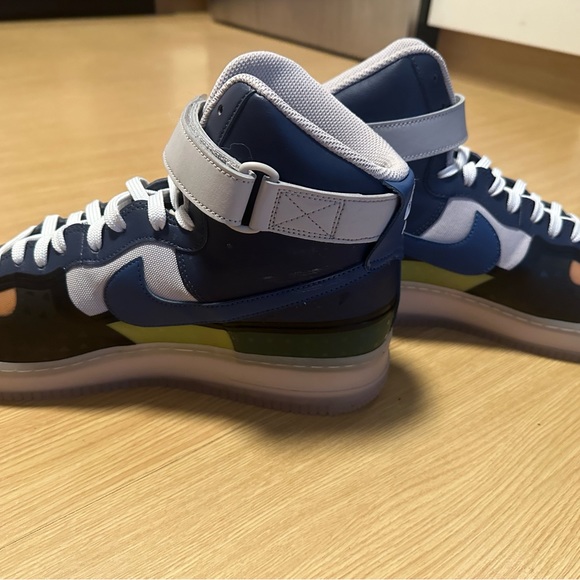 NIKE AIR FORCE 1 HIGH ‘07 SNEAKERS “THUNDER BLUE PINK PRIME” SIZE 12.5 brand new - Picture 3 of 3